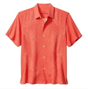 Tommy Bahama Men's Bali Border Silk Camp Shirt Size Medium